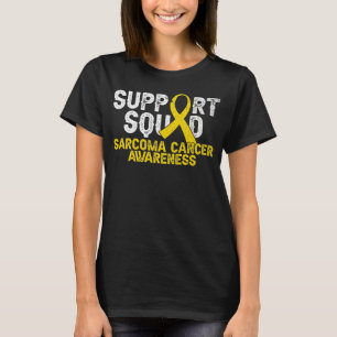 T-shirt Soutien Équipe Sarcome Cancer Sensibilisation Ribb