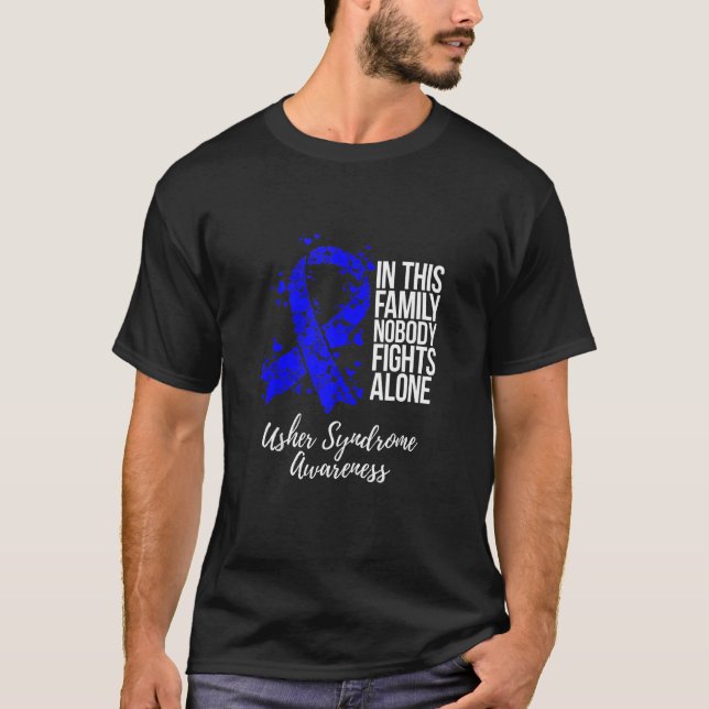 T-shirt Soutien familial Sensibilisation au syndrome Usher (Devant)