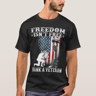 T-shirt Soutien militaire la liberté n'est pas remercier u