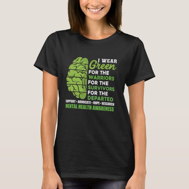 T-shirt Soutien motivationnel Santé mentale inspirante A (Devant)