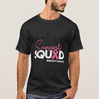 T-shirt Soutien pour le cancer du sein Squad Ribbon rose c