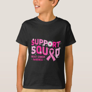T-shirt Soutien Squad Sensibilisation au cancer du sein Ru
