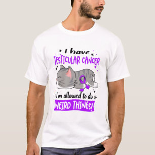 T-shirt Soutien Testicule Cancer Sensibilisation Ribbon Ca