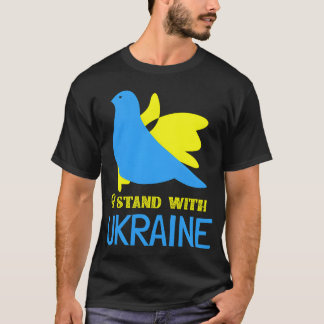 T-shirt Soutien ukrainien Drapeau ukrainien Je suis avec l