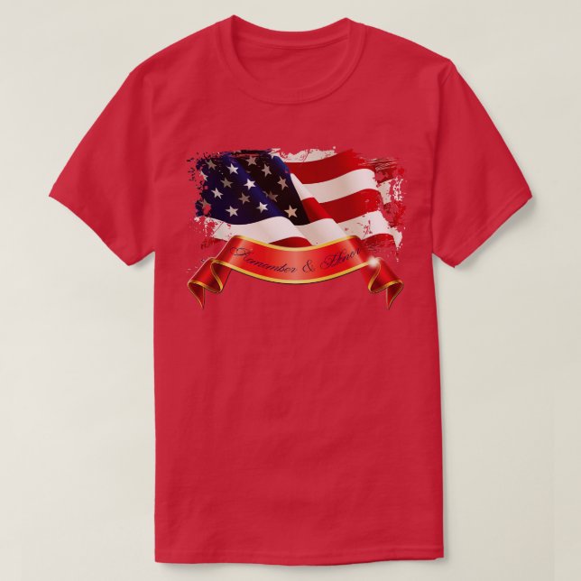 T-shirt Souvenez-vous de la Journée commémorative de l'hon (Design devant)