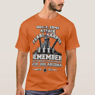 T-shirt Souvenez-vous de Pearl Harbour USS Arizona