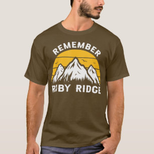 T-shirt Souvenez-vous de Ruby Ridge Idaho Mountain 1