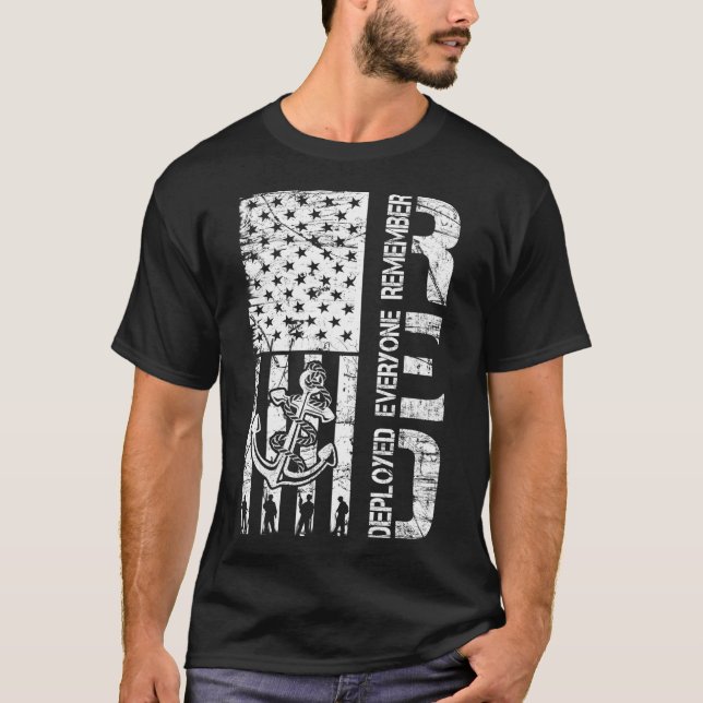 T-shirt Souvenez-vous de tous les soldats de la Marine dép (Devant)