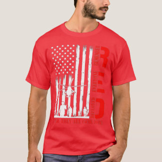 T-shirt Souvenez-vous de tous les vétérans déployés RED ve