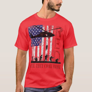 T-shirt Souvenez-vous de tous les vétérans déployés RED ve
