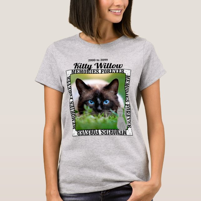 T-shirt Souvenez-vous de votre photo commémorative pour an (Devant)