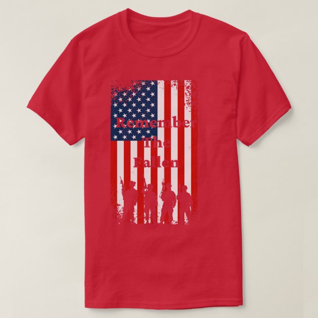 T-shirt Souvenez-vous des héros tombés (Design devant)