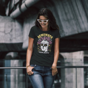 T-shirt Souvenez-vous du jour du crâne des morts