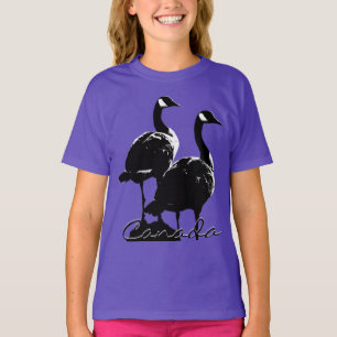 T-shirt Souvenir Canada pour enfants Chemise d'oie