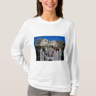 T-shirt Souvenir de drapeau du mont Rushmore le Dakota du