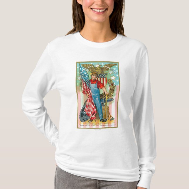 T-shirt Souvenir de Fête du travail (Devant)