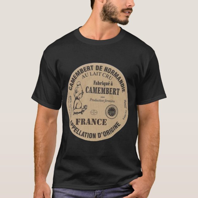T-shirt Souvenir de France : Le camembert (Devant)