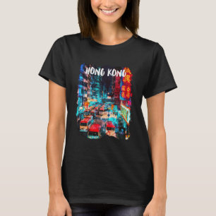 T-shirt Souvenir De Hong Kong - Hong Kong À La Nuit Pullov