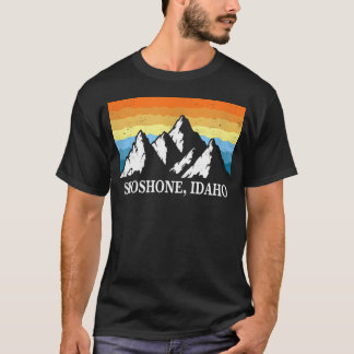 T-shirt Souvenir de randonnée en montagne vintage Shoshone
