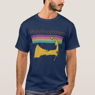 T-shirt Souvenir de style les années 70 rétro Provincetown