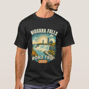T-shirt Souvenir de vacances en famille Chute du Niagara R