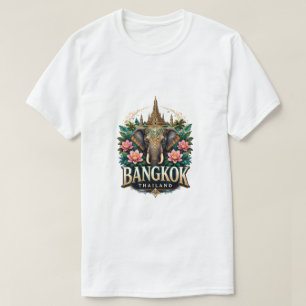 T-shirt Souvenir de voyage éléphant Thaïlande Bangkok
