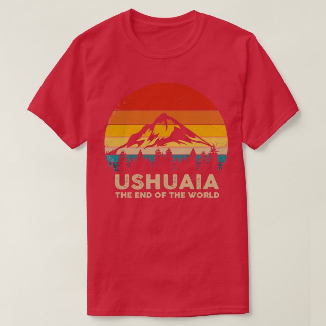 T-shirt Souvenir de voyage Ushuaia (Design devant)