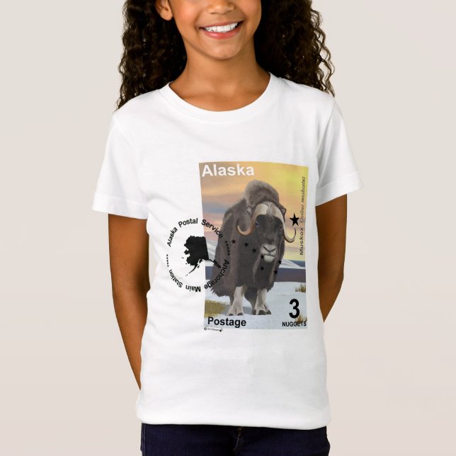 T-Shirt Souvenir du timbre de Muskox (Devant)
