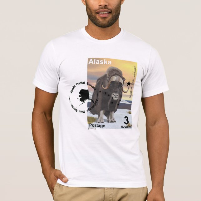 T-shirt Souvenir du timbre de Muskox (Devant)