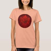 T-shirt souvenir feuille d'érable du Canada pour f