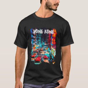 T-shirt Souvenir Hong Kong La Nuit À Hong Kong
