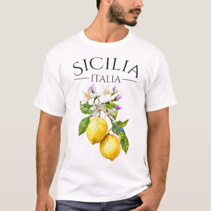 T-shirt Souvenir Italien Sicile Italie Citrons