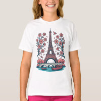 Souvenir parisien Tour Eiffel Paris Cherry Tree