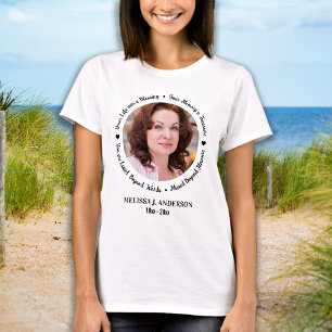 T-shirt Souvenir Personnalisé Mémorial photo moderne