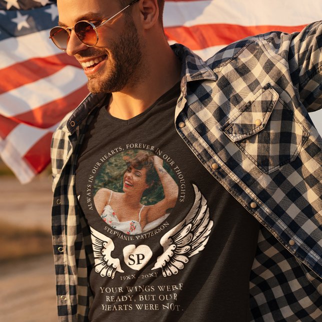 T-shirt Souvenir Photo & Ange Wings Mémorial (Créateur téléchargé)