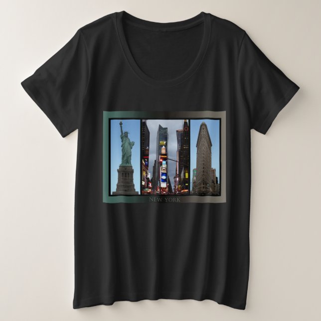 T-shirt Souvenir Plus Size New York - Personnalisa (Design devant)