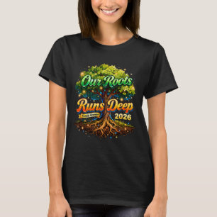 T-shirt Souvenirs de la réunion de famille Roots Run Deep