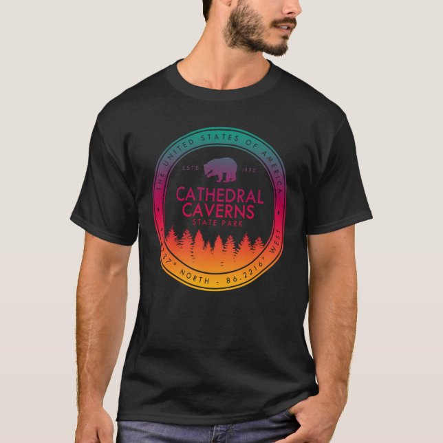 T-shirt Souvenirs de l'Alabama de parc d'état de cavernes (Devant)