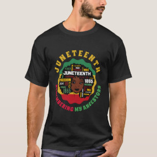 T-shirt Souvenirs de mes ancêtres Jundixième Celebrate Bla