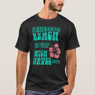 T-shirt Souvenirs de surf de la plage d'Honolulu Sud Malib