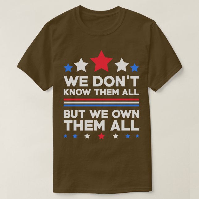 T-shirt SOUVENIRS Nous ne les connaissons pas tous mais no (Design devant)