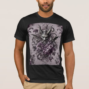 T-shirt Souverain des morts-vivants – Floral gothique