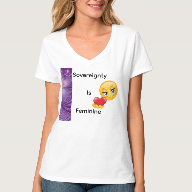 T-shirt Sovereignty Is Feminine (Devant)