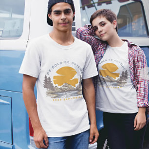 T-shirt Soyez Audacieux Sortez Continuez À Explorer Vintag