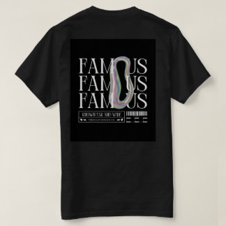 T-shirt Soyez CÉLÈBRE - Tiges graphiques audacieuses pour