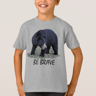 T-shirt Soyez courageux - Ours noir