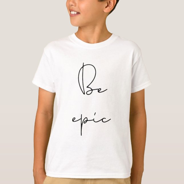 T-shirt Soyez épique les enfants de police noire (Devant)