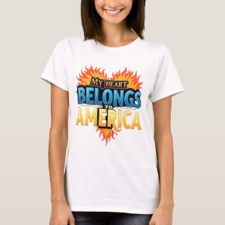 T-shirt Soyez fier de l'Amérique - Debout, brillant"