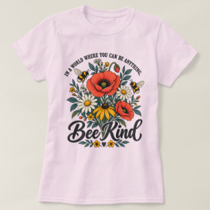 T-shirt Soyez Gentil et Fleurs Sauvages