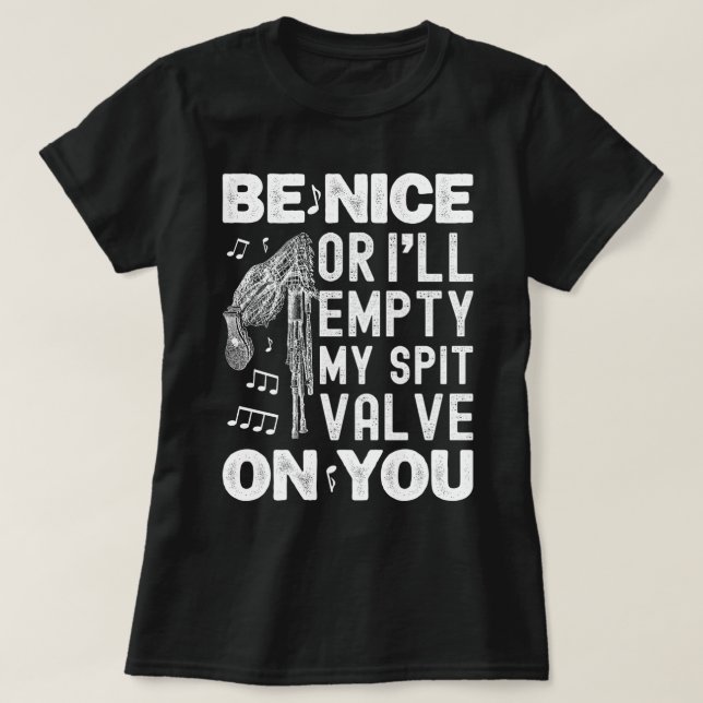 T-shirt Soyez gentil Je Vide Mon Vanne de Souche Highland  (Design devant)